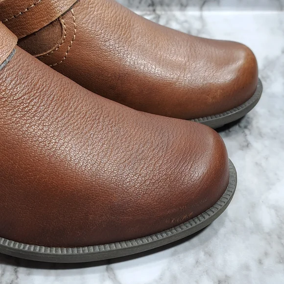 Earth Origins By Earth Women's Paris Ankle Boots Suede Leather Brown Size 9W - Picture 13 of 16